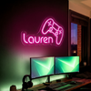 Gaming Neon Sign Custom, Name Controller LED Light, Boys Room Wall Decor