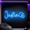 Gaming Neon Sign Custom, Name Helmet LED Light, Boys Room Wall Decor