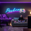 Gaming Neon Sign with Name, Custom Controller LED Light, Boys Room Wall Decor