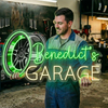 Garage Neon Sign Custom, Name Car Wheel LED Light, Man Cave Auto Shop Decor