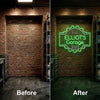 Garage Neon Sign Custom, Name Gear Badge LED Light, Man Cave Auto Shop Decor