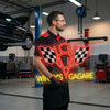 Garage Neon Sign Custom, Name V8 Checkered Flag LED Light, Man Cave Auto Decor