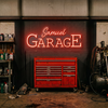 Garage Neon Sign Personalized, Custom Name LED Light, Man Cave Auto Shop Decor