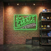 Garage Neon Sign Personalized, Custom Name Retro LED Light, Man Cave Auto Decor