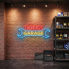 Garage Neon Sign Personalized, Custom Name Wrench LED Light, Man Cave Dad Gift