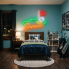 Golf Neon Sign Custom, Name Flag Ball LED Light, Man Cave Game Room Decor