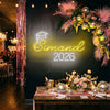 Graduation Neon Sign Custom, Name Cap LED Light, Grad Party Wall Decor Gift