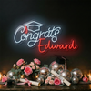 Graduation Neon Sign Custom, Name Grad Cap LED Light, Graduation Party Decor