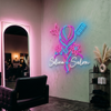 Hair Salon Neon Sign Custom, Name LED Light, Nail Beauty Salon Wall Decor