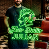Hair Studio Neon Sign Custom, Name Hairstyle LED Light, Salon Wall Decor