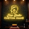 Hair Studio Neon Sign Custom, Name Hairstyle LED Light, Salon Wall Decor