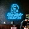 Hair Studio Neon Sign Custom, Name Hairstyle LED Light, Salon Wall Decor
