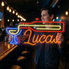 Hockey Neon Sign Custom, Name Stick LED Light, Sports Room Decor