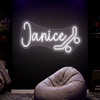 Hockey Neon Sign Custom, Name Sticks LED Light, Boys Room Wall Decor