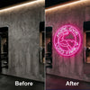 Home Gym Neon Sign Custom, Flex LED Light, Fitness Workout Room Wall Decor