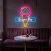 Ice Cream Neon Sign Custom, Mood Dessert LED Light, Cafe Wall Decor