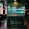Lounge Neon Sign Custom, Name LED Light, Bar Restaurant Wall Decor