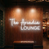 Lounge Neon Sign Custom, Name LED Light, Bar Restaurant Wall Decor