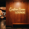 Lounge Neon Sign Custom, Name LED Light, Bar Restaurant Wall Decor