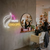 Makeup Neon Sign Custom, Name Beauty Face LED Light, Salon Wall Decor