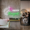 Makeup Neon Sign Custom, Name Beauty Face LED Light, Salon Wall Decor