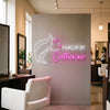 Makeup Neon Sign Custom, Name Beauty Face LED Light, Salon Wall Decor