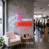Makeup Neon Sign Custom, Name Beauty Face LED Light, Salon Wall Decor