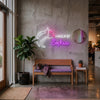 Makeup Neon Sign Custom, Name Beauty Face LED Light, Salon Wall Decor