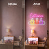 Margarita Neon Sign Custom, Bottle Bar LED Light, Home Bar Wall Decor