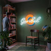 Monogram Neon Sign Custom, Name Initial LED Light, Bedroom Wall Decor Gift