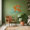 Monogram Neon Sign Custom, Name Letter LED Light, Bedroom Wall Home Decor Gift