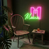 Monogram Neon Sign Custom, Name Letter LED Light, Bedroom Wall Home Decor Gift