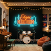 Music Neon Sign Custom, Name Music Note LED Light, Music Room Studio Decor