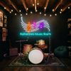 Music Neon Sign Custom, Name Note LED Light, Music Room Studio Wall Decor