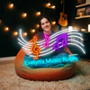 Music Neon Sign Custom, Name Note LED Light, Music Room Studio Wall Decor