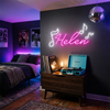 Music Neon Sign Custom, Name Notes LED Light, Bedroom Wall Decor