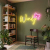 Name Neon Sign Custom, Bow LED Light, Girls Kids Bedroom Wall Nursery Decor