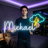 Name Neon Sign Custom, LED Light, Bedroom Kids Room Wall Decor Personalized Gift