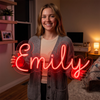 Name Neon Sign Custom, Script LED Light, Bedroom Wall Decor