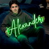 Name Neon Sign Custom, Script LED Light, Bedroom Wall Decor