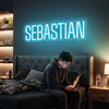 Name Neon Sign Custom, Script LED Light, Bedroom Wall Decor