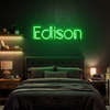 Name Neon Sign Custom, Script LED Light, Bedroom Wall Decor