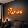 Name Neon Sign Custom, Script LED Light, Bedroom Wall Decor