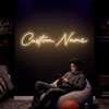 Name Neon Sign Custom, Script LED Light, Bedroom Wall Decor