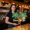 Palm Tree Pub Neon Sign Custom, Name Tiki LED Light, Outdoor Bar Decor