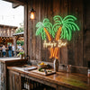 Palm Tree Pub Neon Sign Custom, Name Tiki LED Light, Outdoor Bar Decor