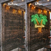 Palm Tree Pub Neon Sign Custom, Name Tiki LED Light, Outdoor Bar Decor