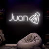 Pencil Neon Sign Custom, Name School LED Light, Kids Room Wall Decor