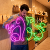 Pet Grooming Neon Sign Custom, Dog Cat LED Light, Pet Shop Wall Decor
