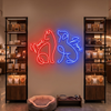 Pet Grooming Neon Sign Custom, Dog Cat LED Light, Pet Shop Wall Decor